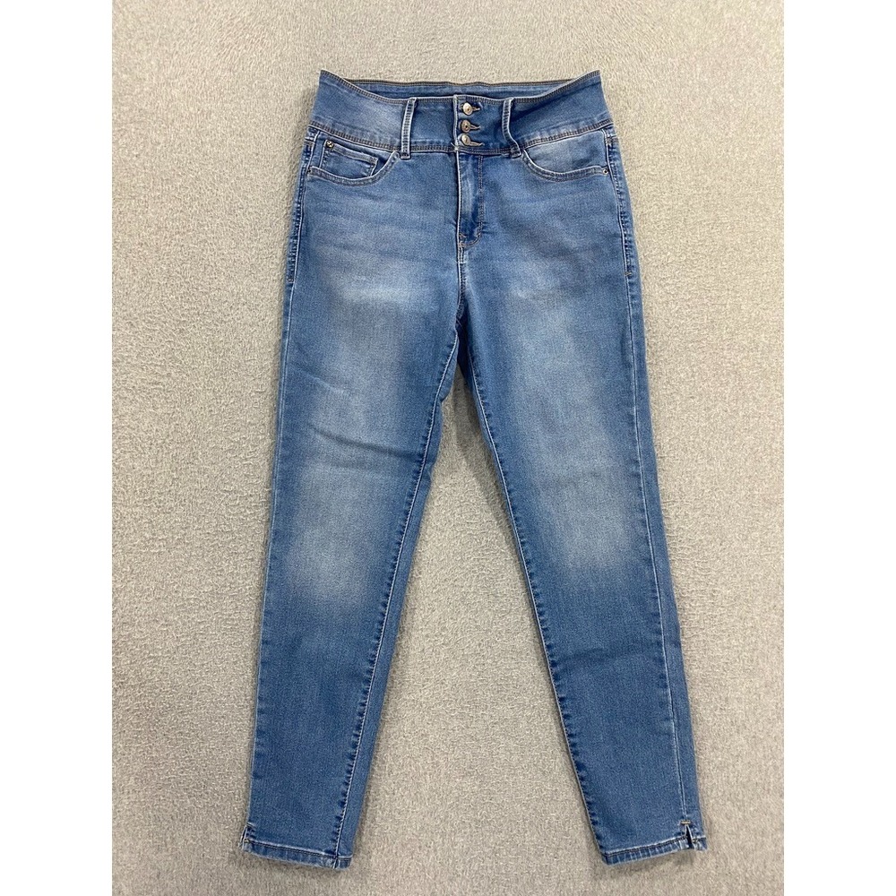 Curve Appeal Jeans Women's 10/30 Blue Curve Creator High Rise Skinny Denim